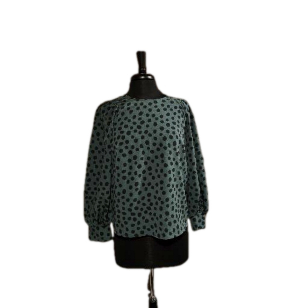 NWT Who What Wear Green & Black Top Size M NWT